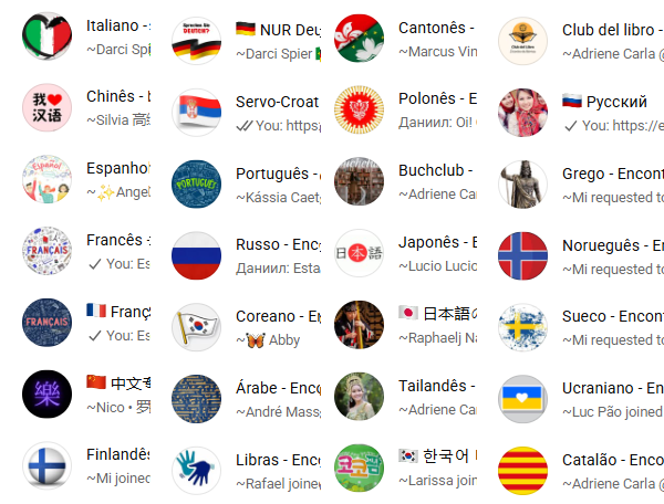 Grupos de Idiomas Variados
